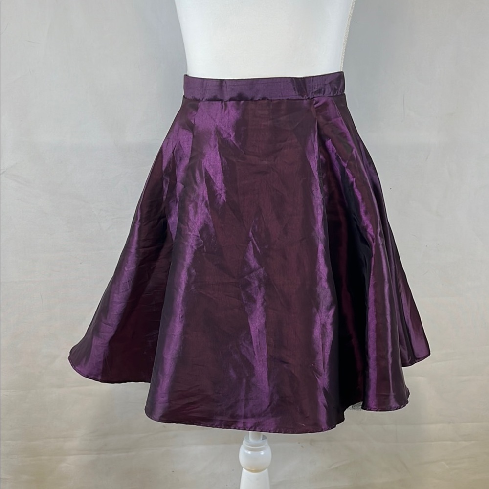 B. Darlin Iridescent Purple Taffeta Party Skirt Size 11/12